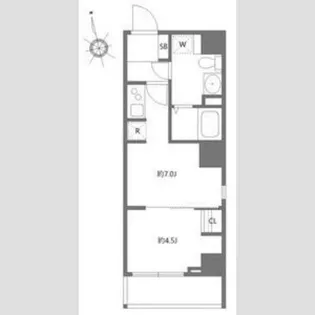東京都中央区日本橋馬喰町2【マンション】の間取り