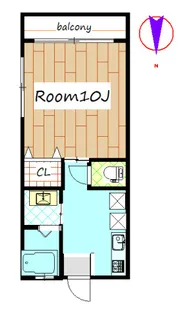 エスハイツII【2階】の間取り