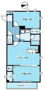 神奈川県川崎市川崎区観音1【マンション】の間取り
