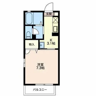 ヴィラスリーゼ【1階】の間取り