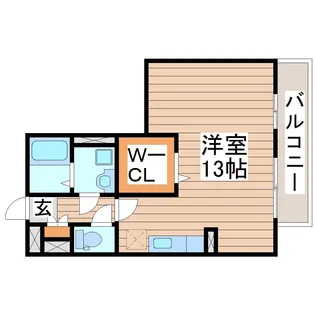 ベルパークK V【1階】の間取り