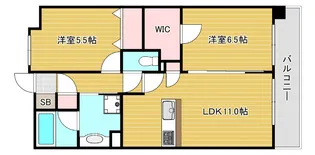 大阪府東大阪市西堤1【マンション】の間取り