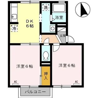 サウスガーデンBB B棟【1階】の間取り