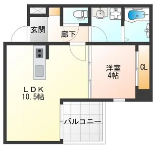 SFIDA帝塚山【1階】の間取り