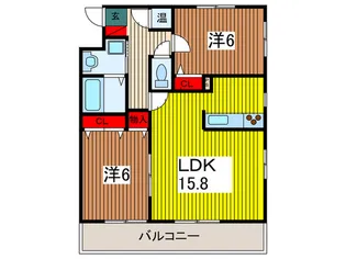 アークシティBコート【1階】の間取り