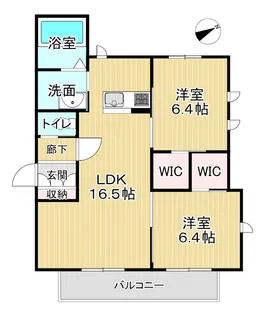 パークショア【3階】の間取り