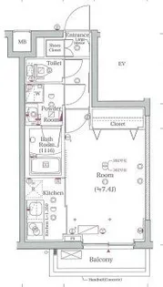 スカイコートグランメゾン御殿山【2階】の間取り