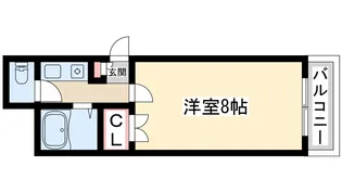 セントラル淀川【4階】の間取り