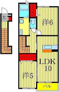 ソレアードパティオIII【2階】の間取り