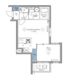 SYFORME NEXT IKEBUKURO WEST【4階】の間取り