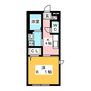 プレミアス下荻野【1階】の間取り