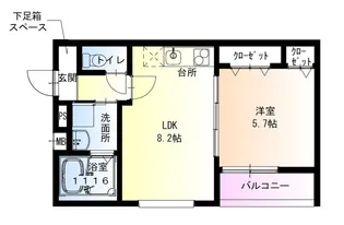 フジパレス松虫通EAST【3階】の間取り