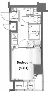 ガラ・グランディ日本橋【10階】の間取り