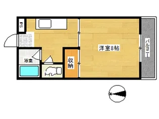 サンパレス美須々【2階】の間取り