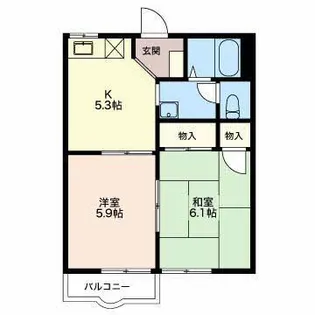 藤フレグランスC【2階】の間取り