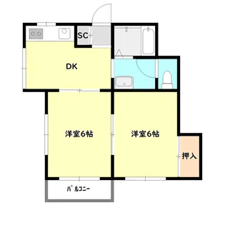 パレットハウス【1階】の間取り