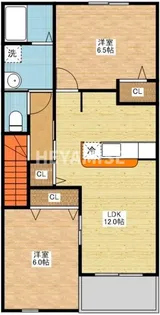 ミルフィーユII【2階】の間取り