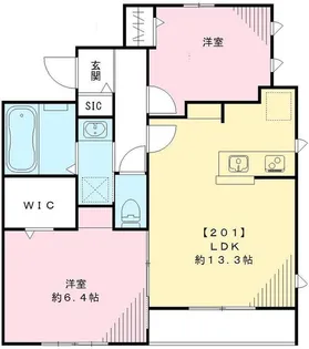 フィカーサプレミア【2階】の間取り