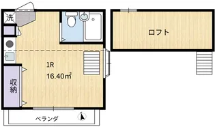 フロール芦田III【2階】の間取り