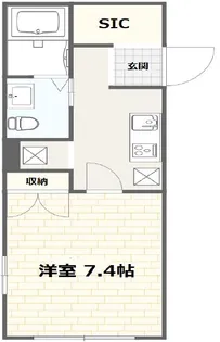 QUI E ORA【2階】の間取り