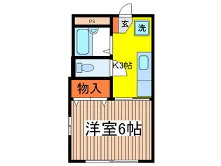 エスポワ-ル井上【1階】の間取り