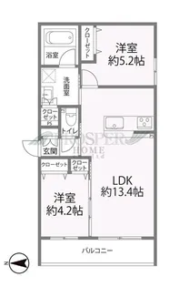 グラン今里NORTH【1階】の間取り