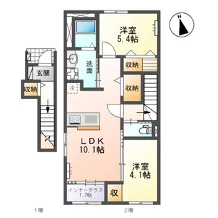 コンフォースN【2階】の間取り