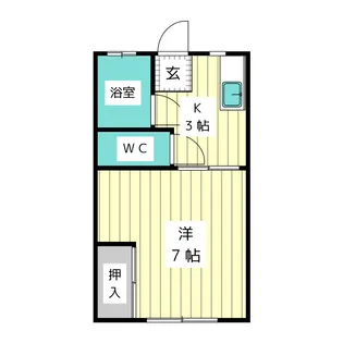川本アパート【2階】の間取り
