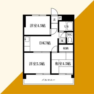 マイキャッスル鶴見I【3階】の間取り