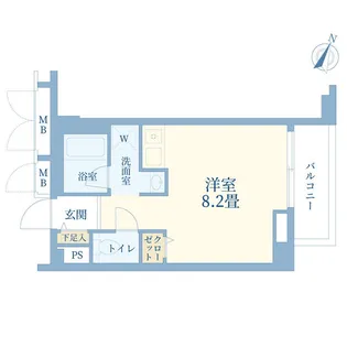 エスポワール渋谷松濤【2階】の間取り
