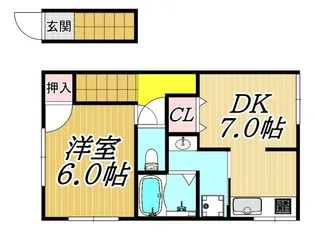 山口ハイツの間取り