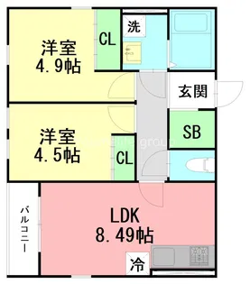 N’s ROOM【2階】の間取り