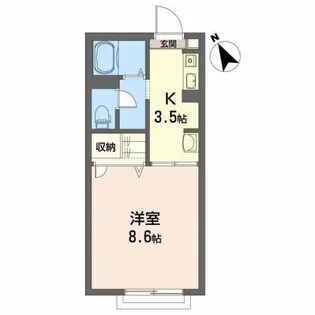 グラン・サラナ B【2階】の間取り