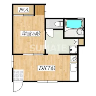 天野コーポ【1階】の間取り