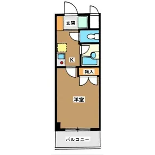 EVANS都立大【2階】の間取り