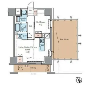 ラグゼナ北千住II【6階】の間取り