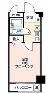 パレドール山王北【6階】の間取り