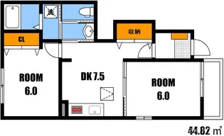プランタンA【1階】の間取り