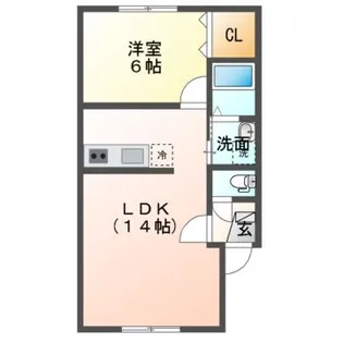 Mハイツ寿8【2階】の間取り