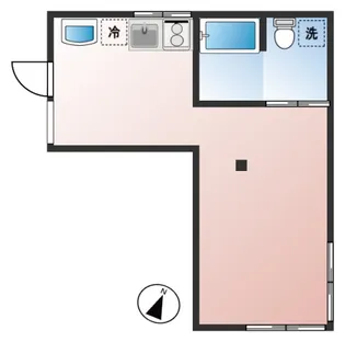西浜Nest W棟【1階】の間取り