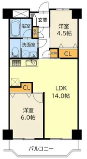 赤羽グリーンハイツ【4階】の間取り