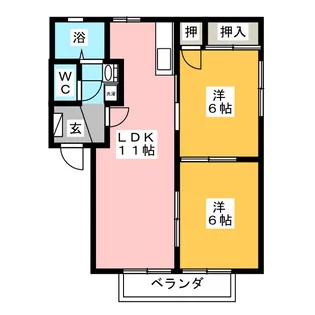 フォーレス末広 A棟【2階】の間取り
