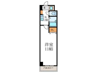 シャン・ド・フルール【3階】の間取り