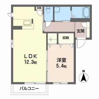 ピース・コートたけくまA【2階】の間取り