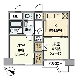 ノア新宿【10階】の間取り