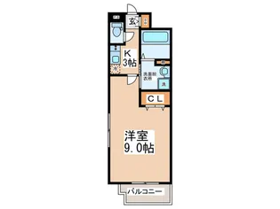 ブリリアントコートLALLURE【3階】の間取り