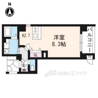 プレサンス京都五条大橋レジェンド【1階】の間取り
