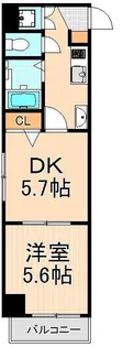 スパッジオ上野東【6階】の間取り