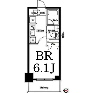 Court Blanche【4階】の間取り