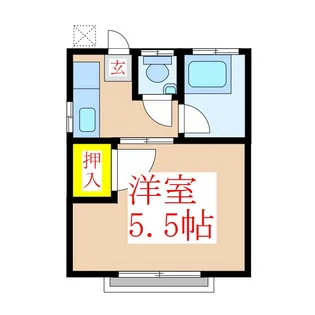 隼人塚ハイツ【2階】の間取り
